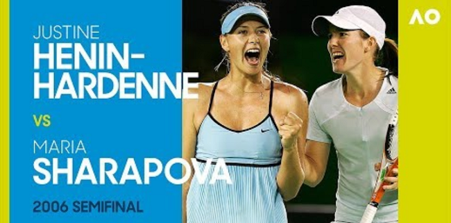 Классика тенниса: Энен против Шараповой в полуфинале Australian Open (ВИДЕО)
