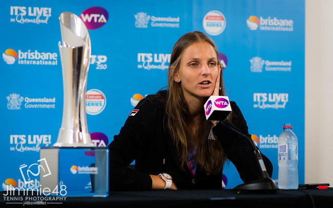 Каролина Плишкова: "Я не была удивлена, что Цуренко дошла до финала"