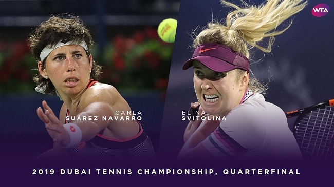 Обзор четвертьфинала Свитолина - Суарес-Наварро на турнире в Дубае (ВИДЕО)