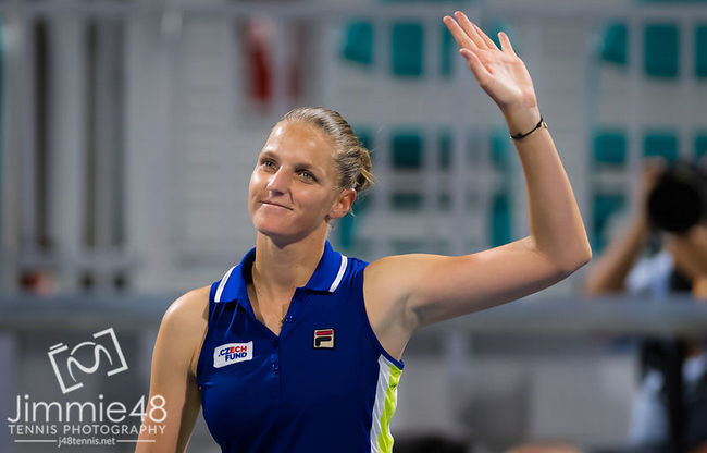 Плишкова - единственная среди мужчин и женщин, кто дошёл до четвертьфинала на трёх самых крупных турнирах сезона
