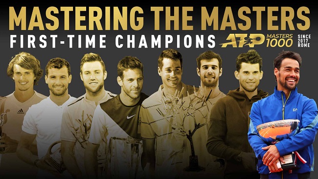 Фоньини и другие теннисисты, которые выиграли свои дебютные Мастерсы за два года