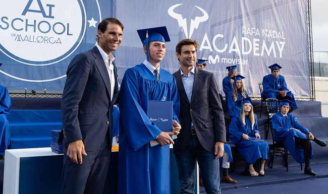 Надаль и Феррер побывали на выпускном в теннисной академии на Мальорке