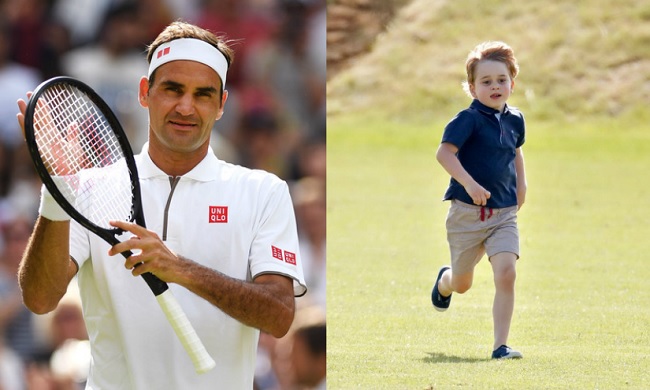 Роджер Федерер: "Как играет в теннис принц Джордж? Если можешь попасть по мячу, это уже хорошо"