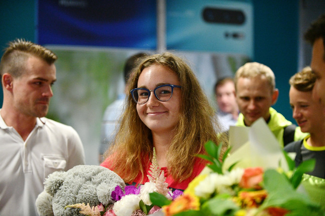 Дарья Снигур вернулась в Украину после победы на Уимблдоне (ФОТО, ВИДЕО)