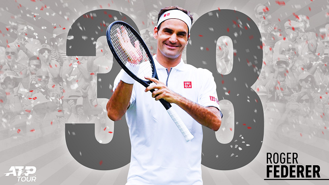 Роджер Федерер празднует свой 38-й День рождения