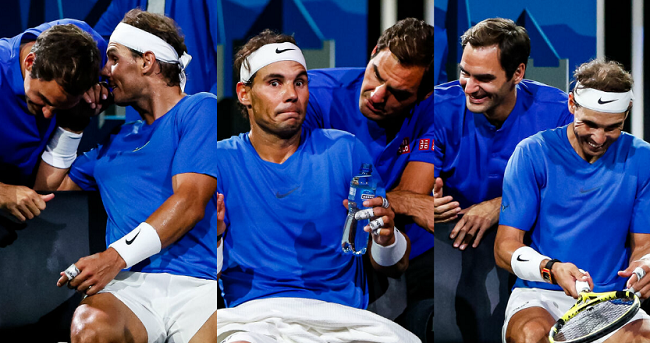 "Я ничего не понял": как Надаль рассмешил Федерера и команду