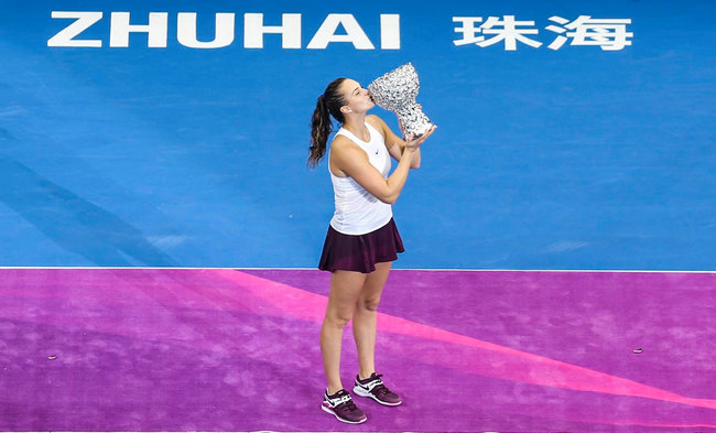 WTA Elite Trophy. Соболенко обыгрывает Бертенс в финале турнира