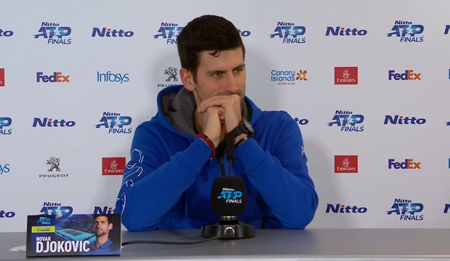 Новак Джокович: "Во время дебюта на Итоговом турнире я был счастлив, но и напряжен"
