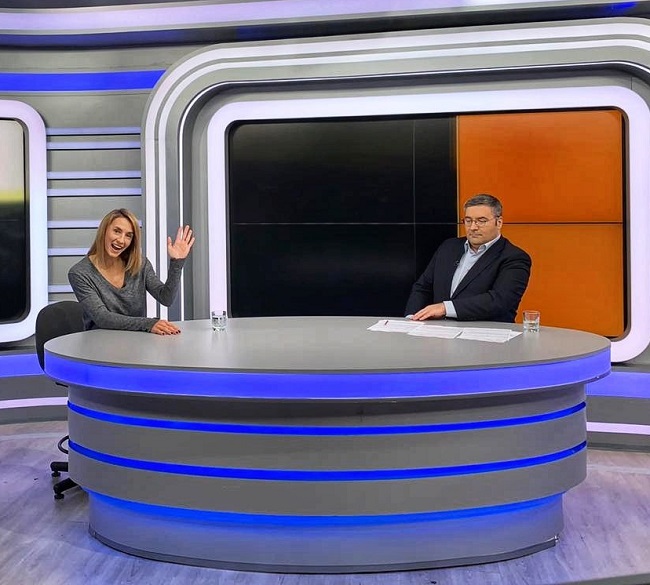 Леся Цуренко побывала в гостях у киевского телеканала