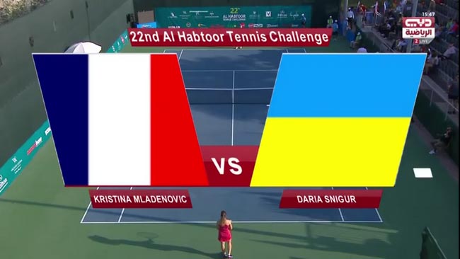 Обзор матча Снигур - Младенович на турнире ITF в Дубае (ВИДЕО)