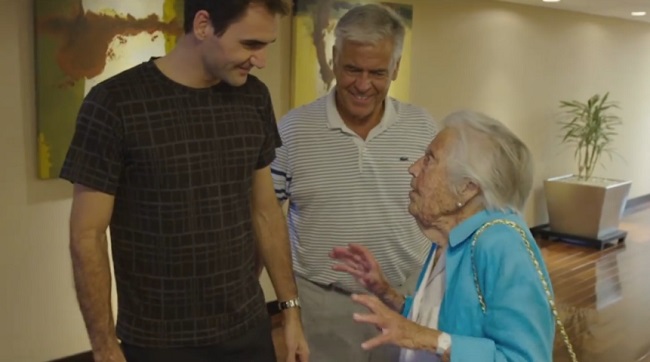 107-летняя болельщица Федерера встретилась с теннисистом в Аргентине