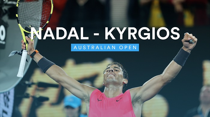 Обзор матча Надаля против Кириоса на Australian Open (ВИДЕО)