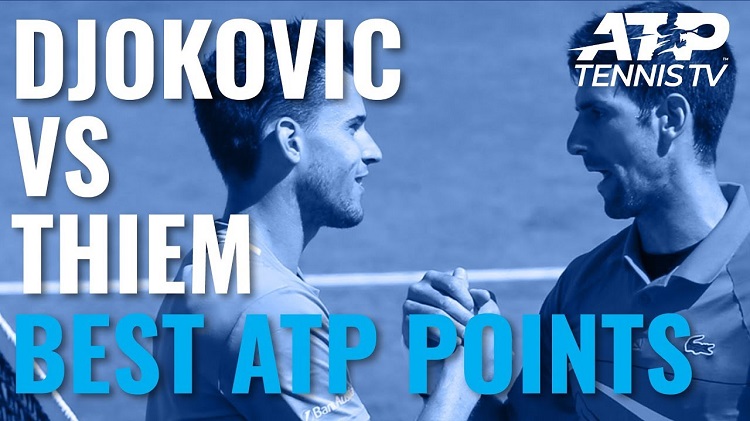 Лучшие розыгрыши Джоковича и Тима на турнирах ATP (ВИДЕО)