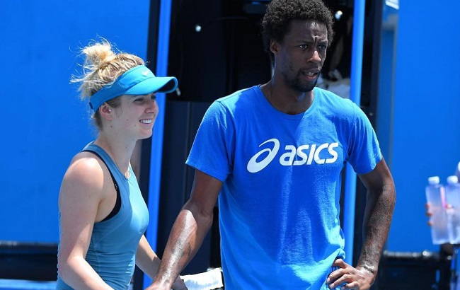 Элина Свитолина и Гаэль Монфис играют в настольный теннис (ВИДЕО)
