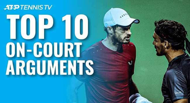 Десять эмоциональных споров теннисистов на турнирах ATP (ВИДЕО)