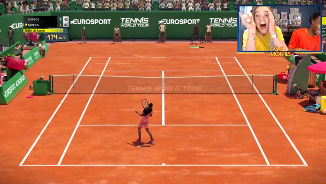 Свитолина и Монфис сыграли в виртуальный теннис в прямом эфире (ВИДЕО)