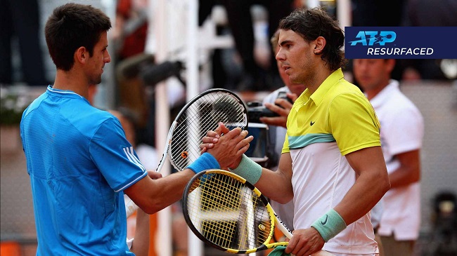 Классика тенниса: Рафаэль Надаль - Новак Джокович в полуфинале турнира в Мадриде (ВИДЕО)