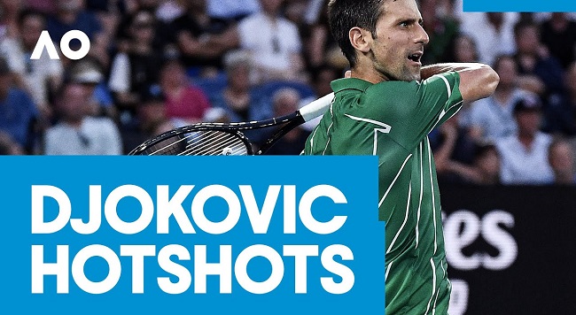 Лучшие удары Новака Джоковича на Australian Open (ВИДЕО)