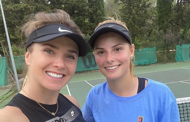 Элина Свитолина и Катарина Завацкая встретились на теннисном корте