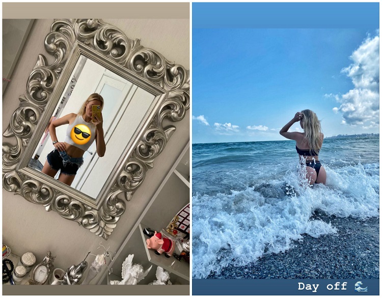 Даяна Ястремская отдохнула на пляже в Одессе