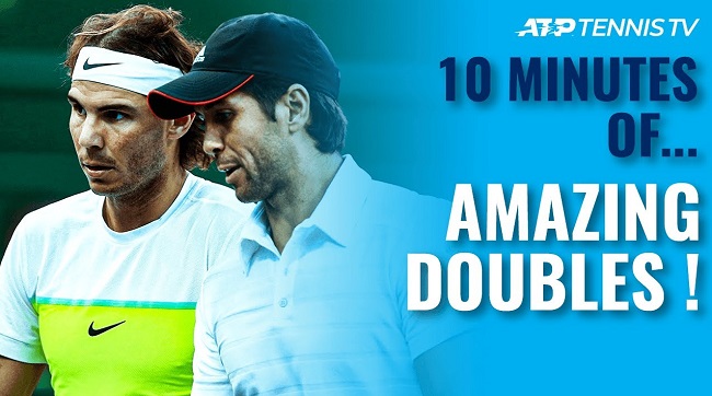 Невероятные удары теннисистов на турнирах ATP (ВИДЕО)