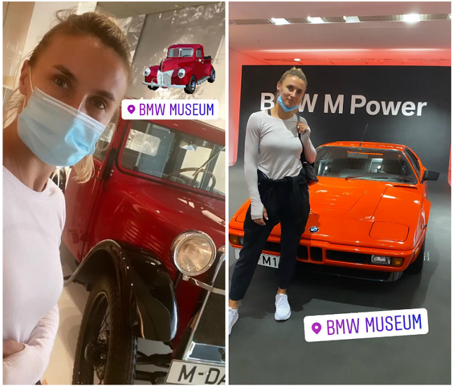Леся Цуренко побывала в музее "BMW" в Германии