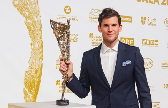 Доминик Тим получил награду "Спортсмен года" в Австрии