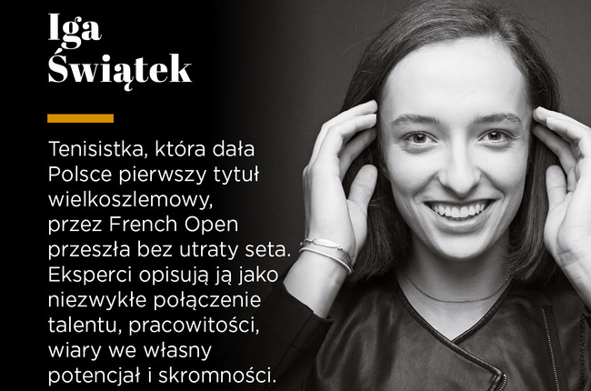 Ига Швёнтек вошла в список "100 женщин года" в Польше