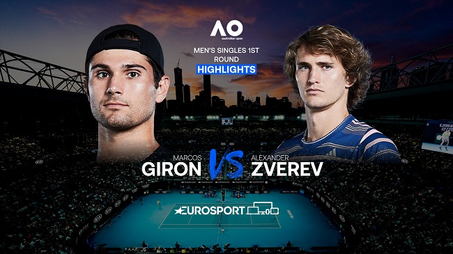Обзор матча Александр Зверев - Маркос Гирон на Australian Open (ВИДЕО)