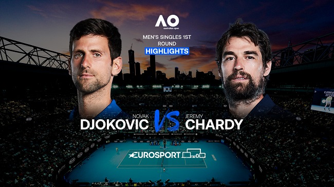 Обзор матча Новак Джокович - Жереми Шарди на Australian Open (ВИДЕО)