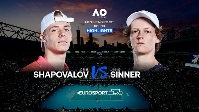 Обзор матча Денис Шаповалов - Янник Синнер на Australian Open (ВИДЕО)