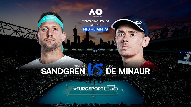 Обзор матча Алекс де Минор - Теннис Сандгрен на Australian Open (ВИДЕО)