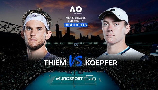 Обзор матча Доминик Тим - Доминик Кепфер на Australian Open (ВИДЕО)