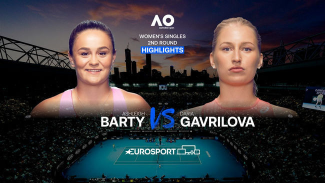 Обзор матча Эшли Барти - Дарья Гаврилова на Australian Open (ВИДЕО)