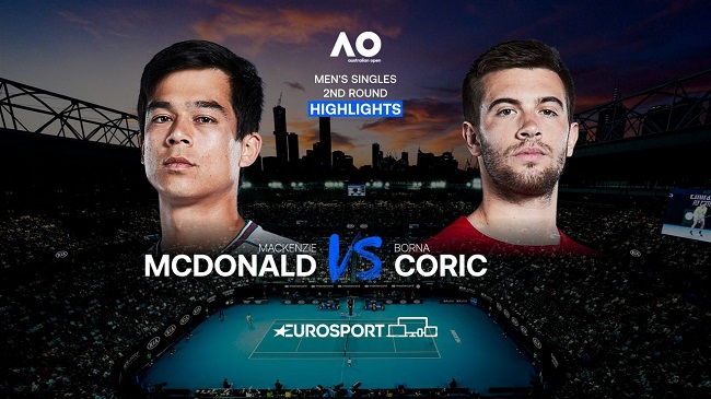 Обзор матча Маккензи Макдональд - Борна Чорич на Australian Open (ВИДЕО)