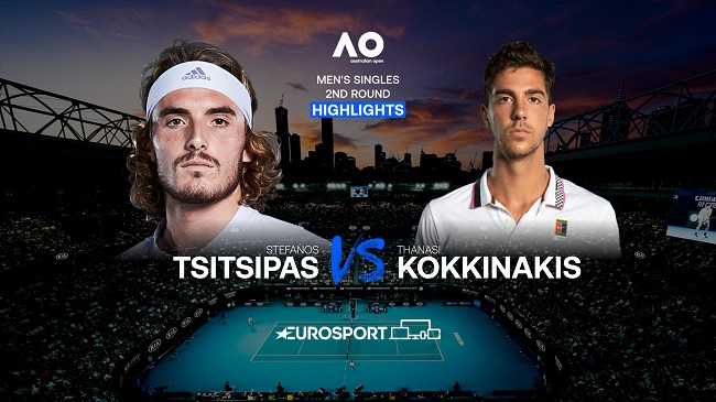 Обзор матча Стефанос Циципас - Танаси Коккинакис на Australian Open (ВИДЕО)