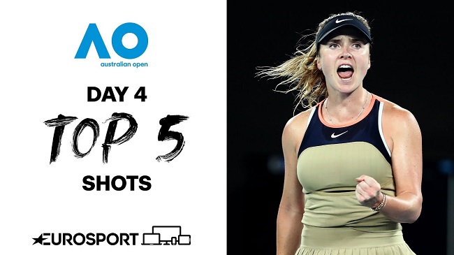 Элина Свитолина в обзоре пяти лучших ударов четверга на Australian Open (ВИДЕО)