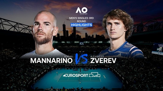 Обзор матча Александр Зверев - Адриан Маннарино на Australian Open (ВИДЕО)