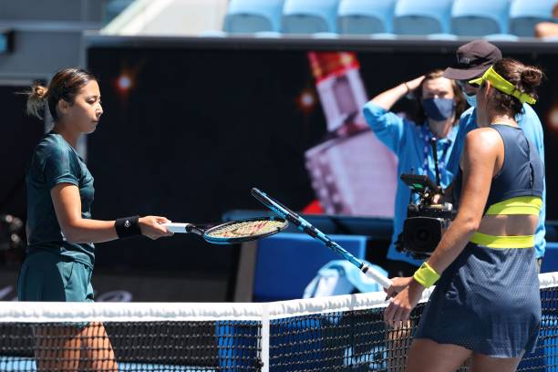 Обзор матча Гарбинье Мугуруса - Зарина Дияс на Australian Open (ВИДЕО)
