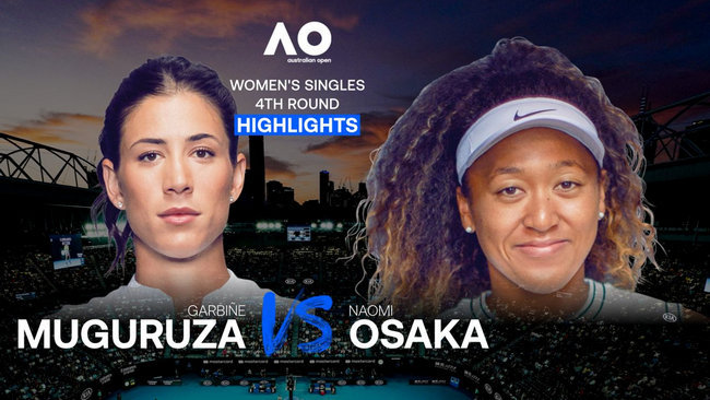 Обзор матча Гарбинье Мугуруса - Наоми Осака на Australian Open (ВИДЕО)