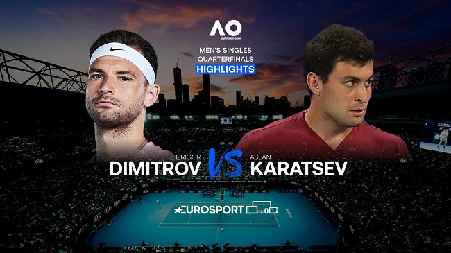Обзор матча Аслан Карацев - Григор Димитров на Australian Open (ВИДЕО)