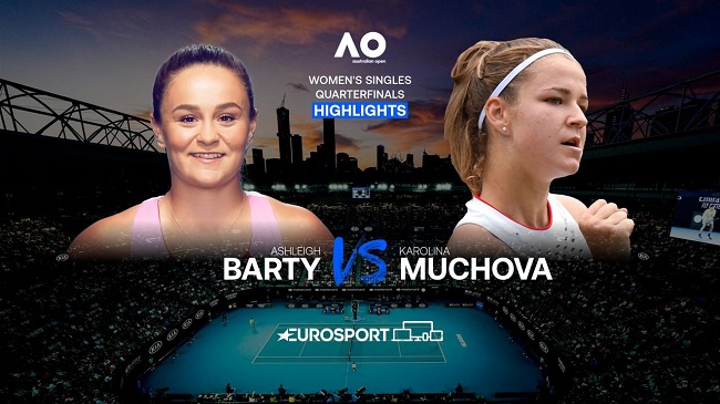 Обзор матча Каролина Мухова - Эшли Барти на Australian Open (ВИДЕО)