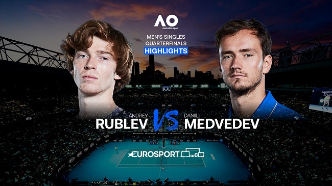 Обзор матча Даниил Медведев - Андрей Рублев на Australian Open (ВИДЕО)