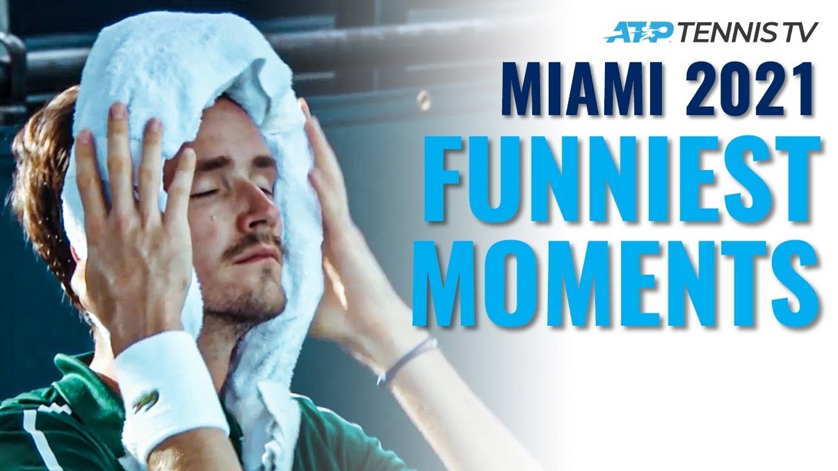 Смешные моменты и удары на турнире в Майами (ВИДЕО)
