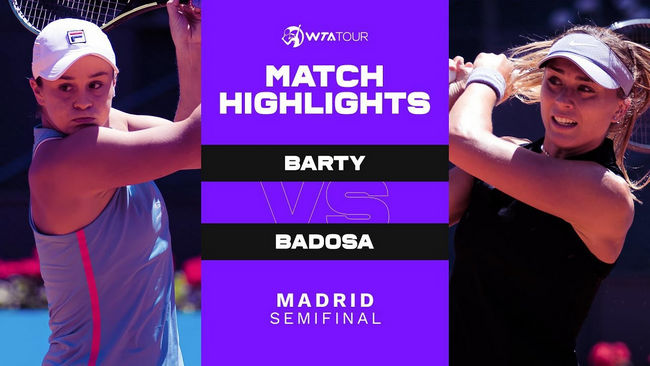 Обзор матча Эшли Барти - Паула Бадоса в Мадриде (ВИДЕО)