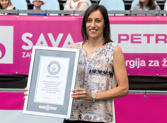 Теннисистка из Словении внесена в Книгу рекордов Гиннесса