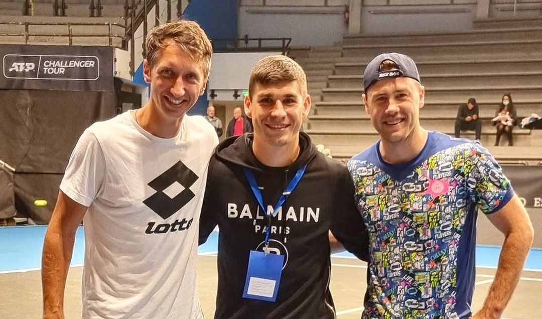 Руслан Малиновский встретился с украинскими теннисистами в Бергамо