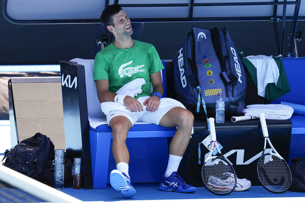 Новак Джокович провел еще одну тренировку на Australian Open