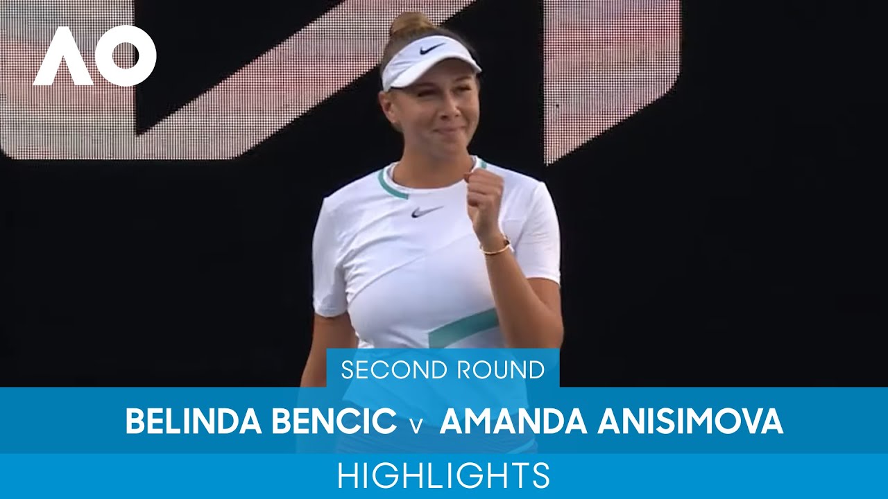 Обзор матча Белинда Бенчич - Аманда Анисимова на Australian Open (ВИДЕО)