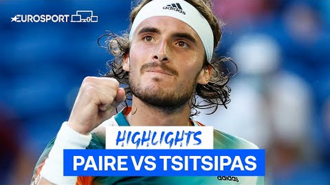 Обзор матча Стефанос Циципас - Бенуа Пэр на Australian Open (ВИДЕО)